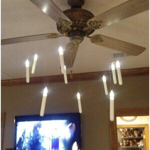 20 Pcs Floating Candles with Wand, Hanging Candles with Timer Magic Decor Candle